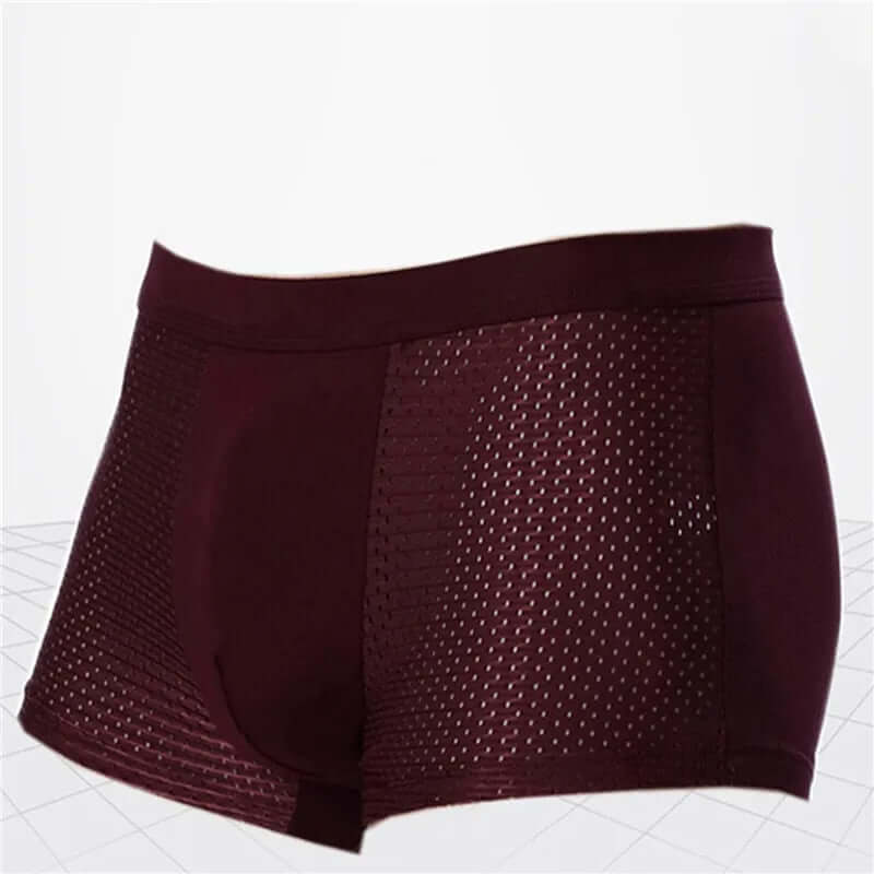 "Men's bamboo boxer shorts, soft and breathable, in multiple colors. Ideal for all seasons and ultimate comfort."