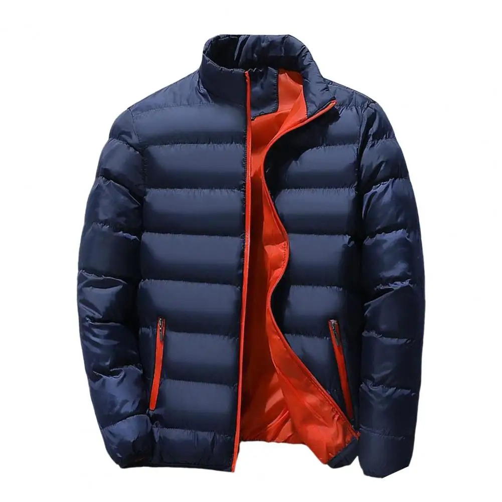 Men's casual quilted puffer jacket, lightweight insulated, autumn/winter coat in versatile colors with chic quilted design.