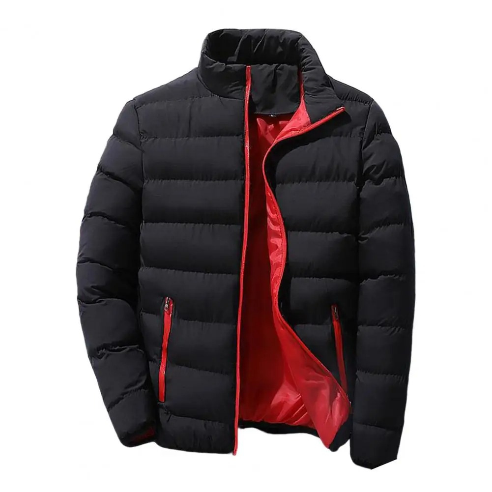 Men's casual quilted puffer jacket, lightweight insulated, autumn/winter coat in versatile colors with chic quilted design.