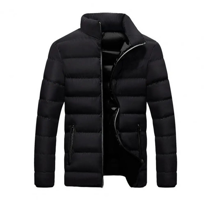 Men's casual quilted puffer jacket, lightweight insulated, autumn/winter coat in versatile colors with chic quilted design.