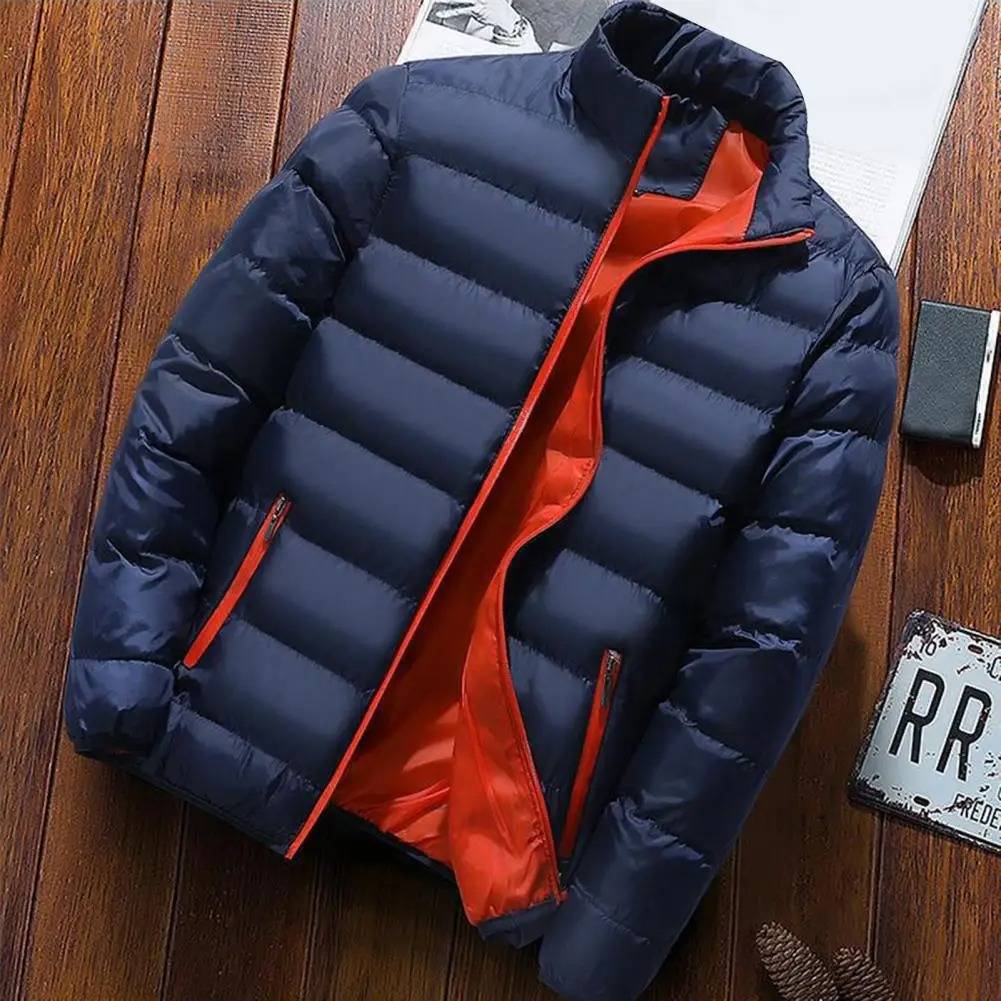 Men's casual quilted puffer jacket, lightweight insulated, autumn/winter coat in versatile colors with chic quilted design.