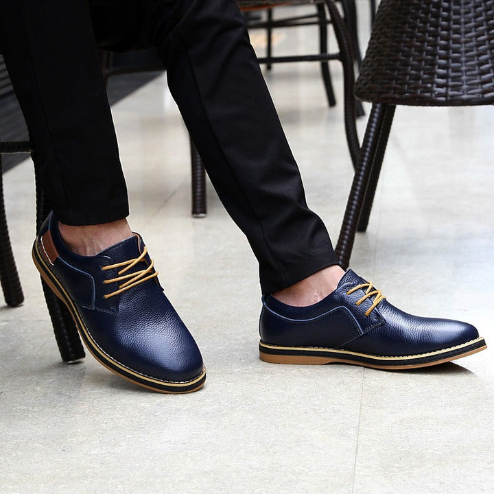 Men's classic formal lace-up shoes, sleek design, versatile colors, elegant and comfortable, perfect for events and business.