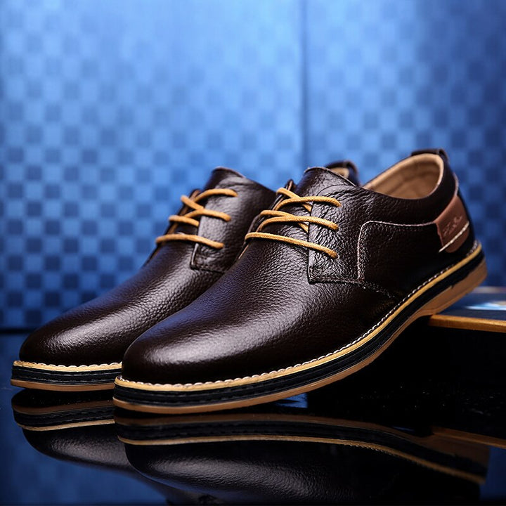 Men's classic formal lace-up shoes, sleek design, versatile colors, elegant and comfortable, perfect for events and business.