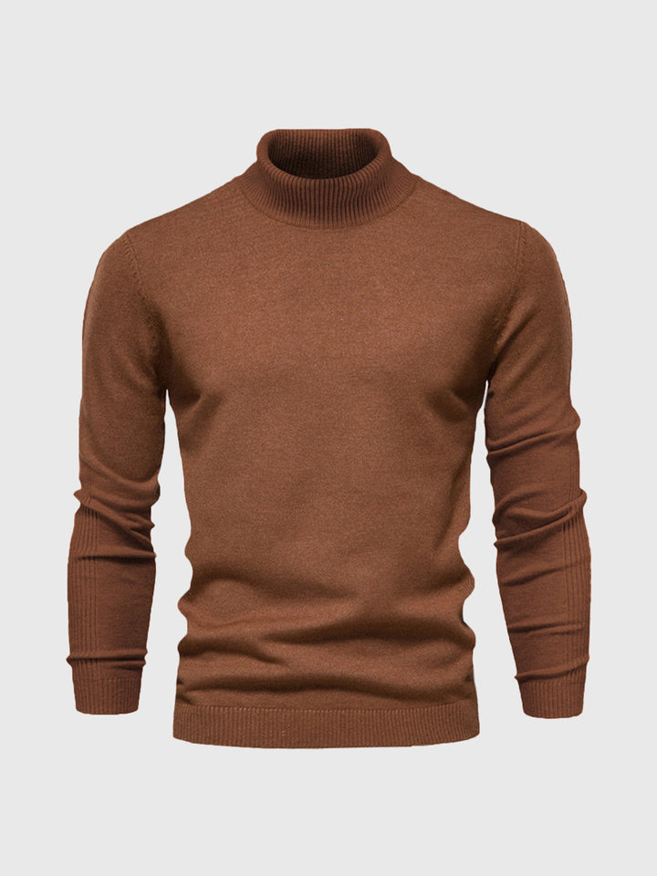 "Men's classic turtleneck sweater in elegant autumn/winter style with a sleek, modern fit; ideal for versatile occasions."