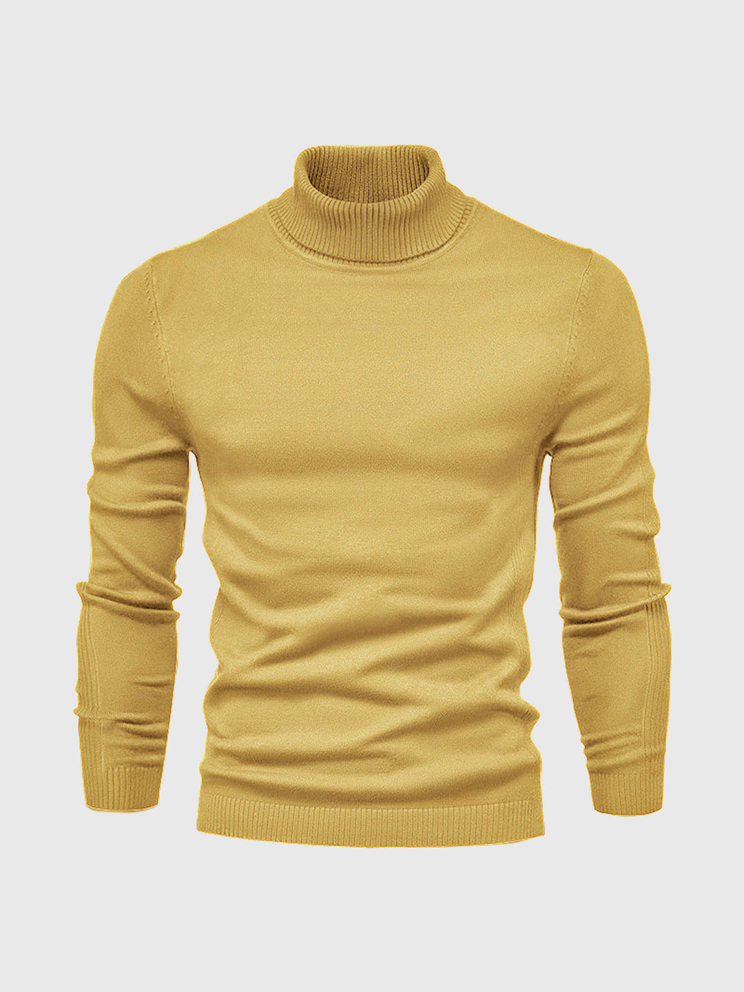 "Men's classic turtleneck sweater in elegant autumn/winter style with a sleek, modern fit; ideal for versatile occasions."
