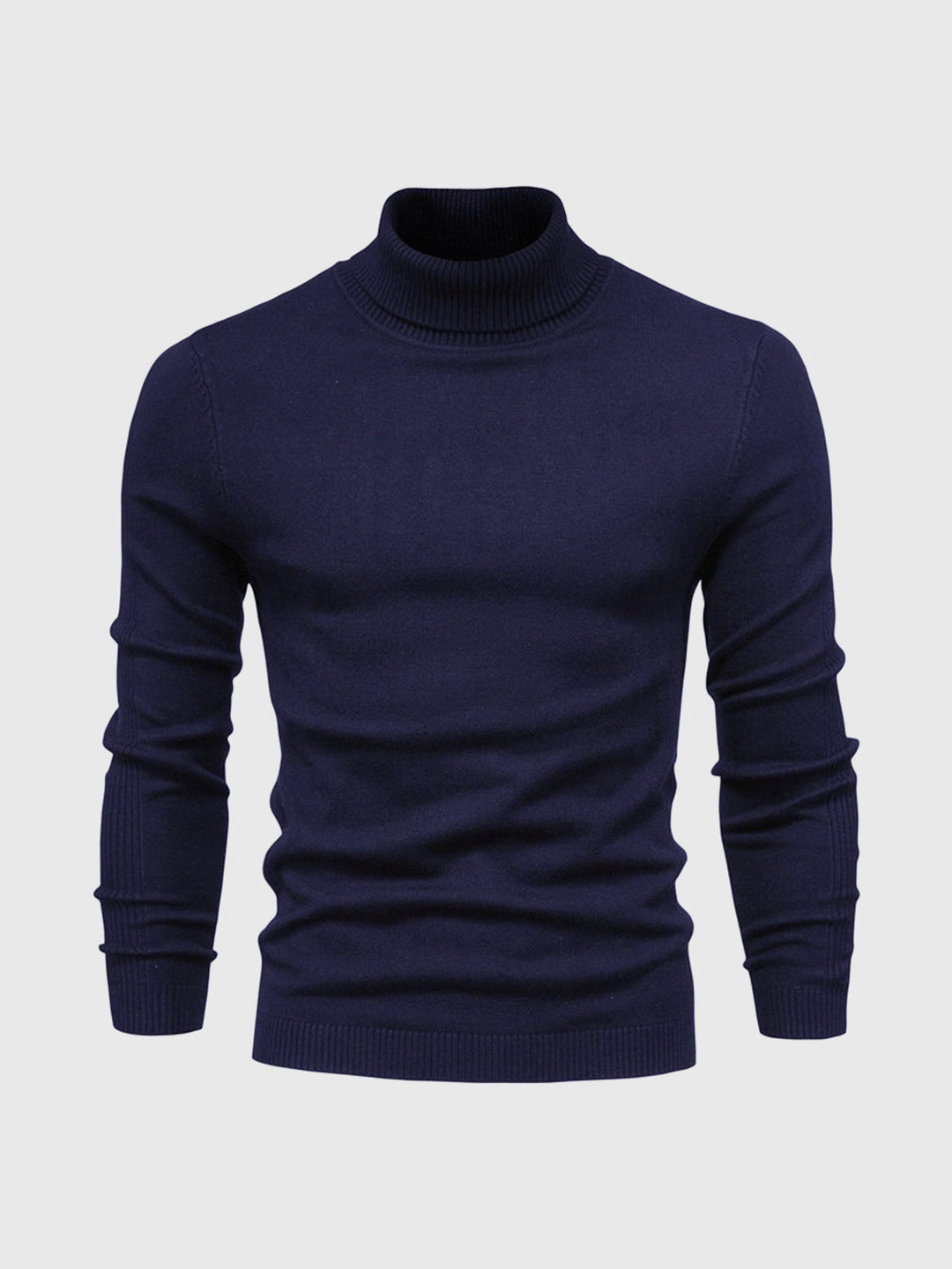"Men's classic turtleneck sweater in elegant autumn/winter style with a sleek, modern fit; ideal for versatile occasions."
