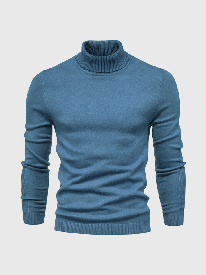 "Men's classic turtleneck sweater in elegant autumn/winter style with a sleek, modern fit; ideal for versatile occasions."