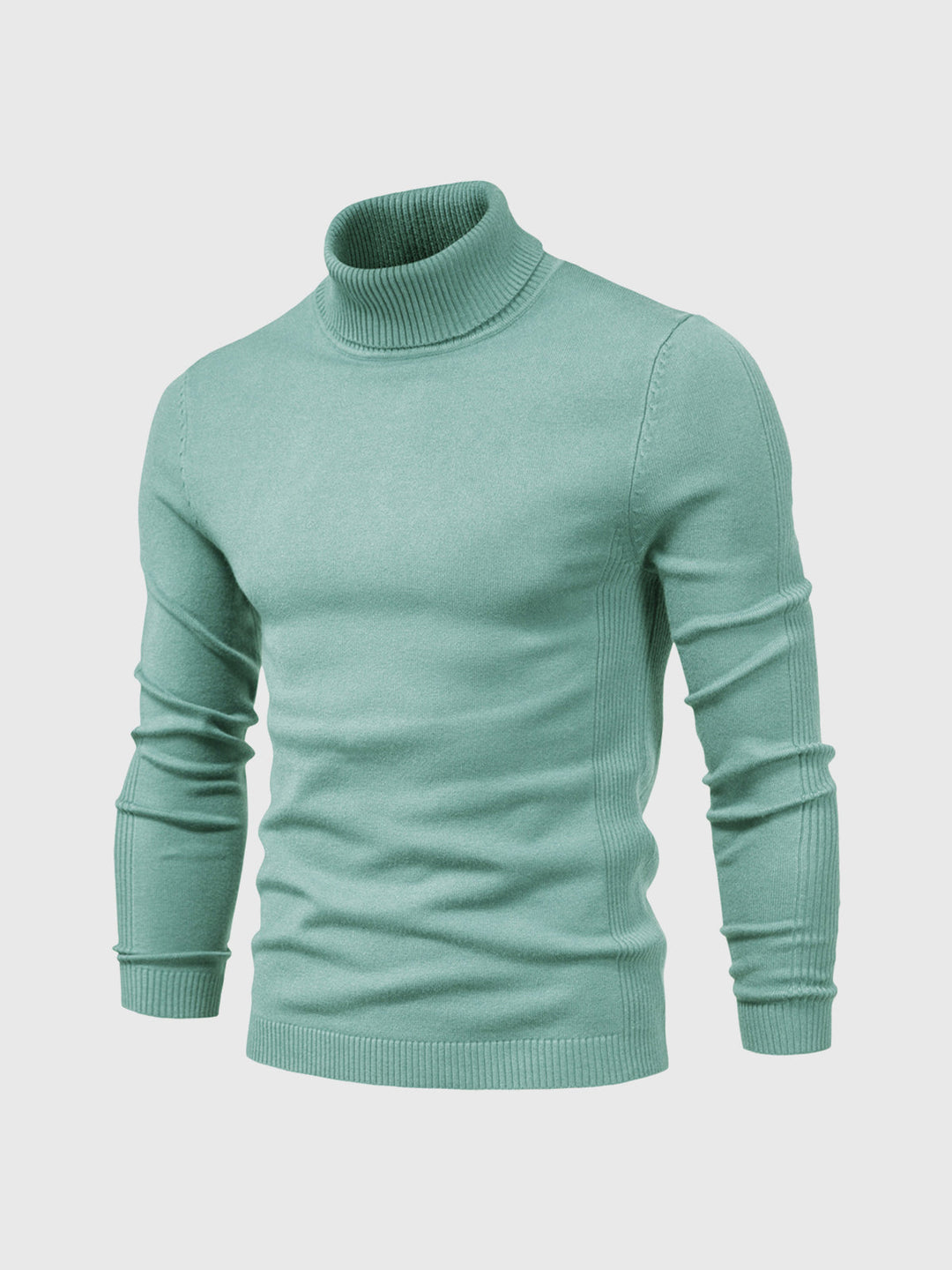 "Men's classic turtleneck sweater in elegant autumn/winter style with a sleek, modern fit; ideal for versatile occasions."