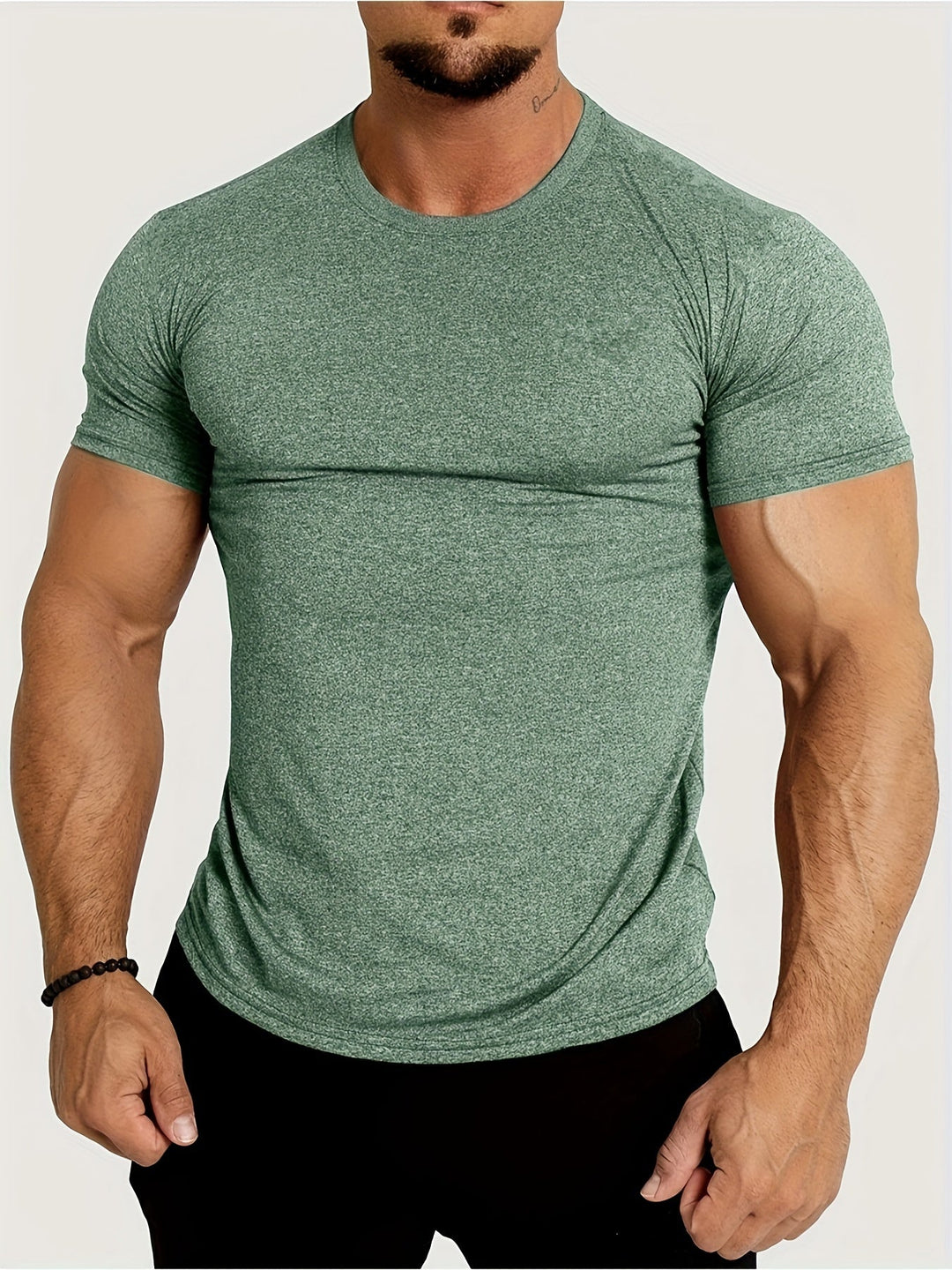 "Men's Cotton Slim Fit T-Shirt: Breathable, snug fit, stylish design in multiple colors for versatile wear."