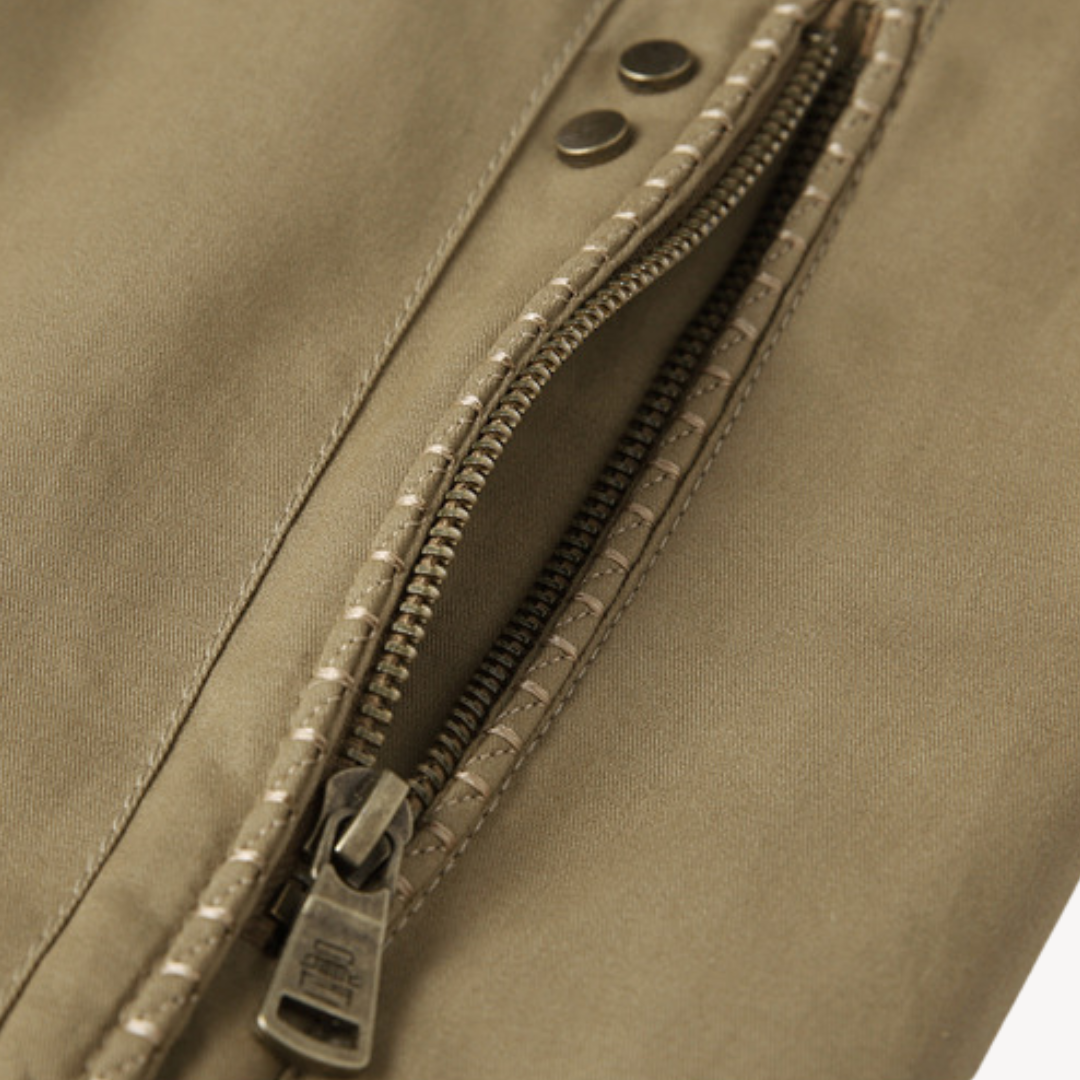 "Men's lightweight reversible bomber jacket, slim fit, available in multiple colors, showcasing ribbed cuffs and zip closure.