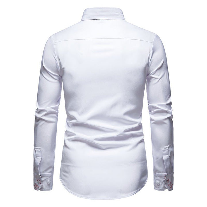 "Men's modern stylish long sleeve shirt in elegant design, perfect for casual and formal occasions, available in classic colo