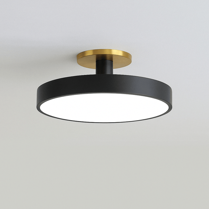 "Minimalist Nordic Macaron LED Ceiling Light in vibrant colors, round design, perfect for modern interior decor."