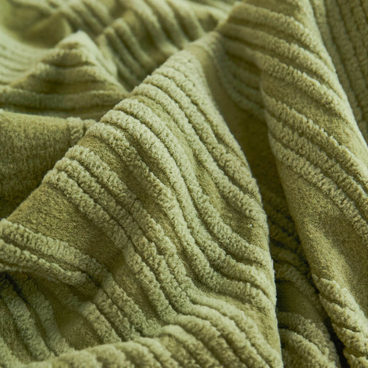 Pet-friendly jacquard stretch sofa cover in stylish design, protects against scratches and complements any decor.