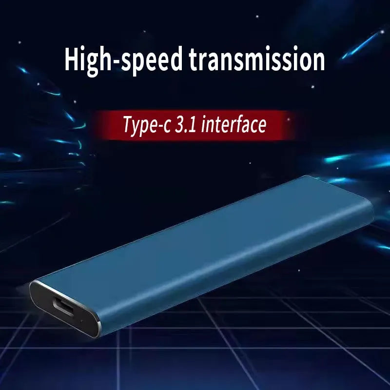"Sleek 4TB USB-C external drive with slim metal casing, ideal for portable storage, compatible with PC and Mac."