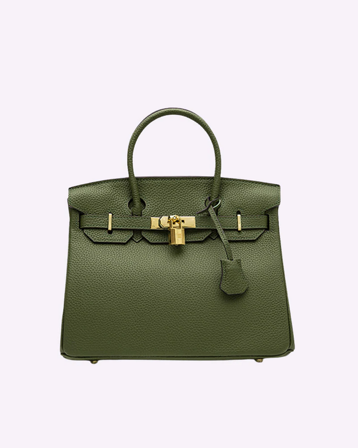 Women's luxury leather tote handbag, elegant for work and travel, genuine leather, sleek stylish design, versatile functional