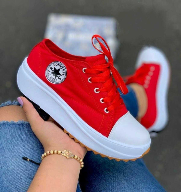 "Women's Mary Orthopedic Sneakers, stylish and comfortable, with sleek design, lace-up closure, and vibrant color options."