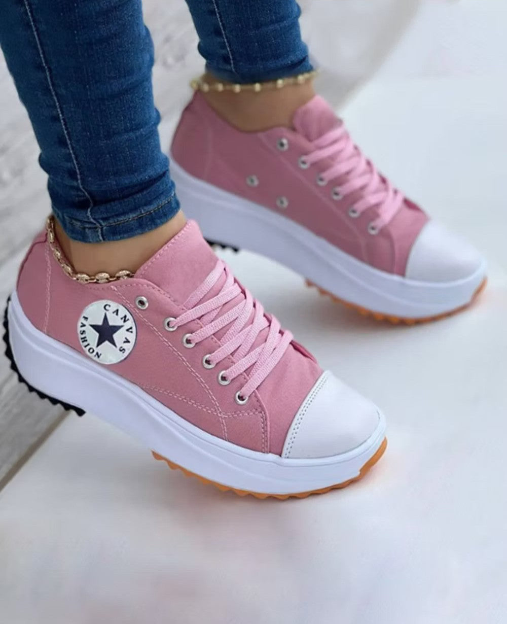 "Women's Mary Orthopedic Sneakers, stylish and comfortable, with sleek design, lace-up closure, and vibrant color options."