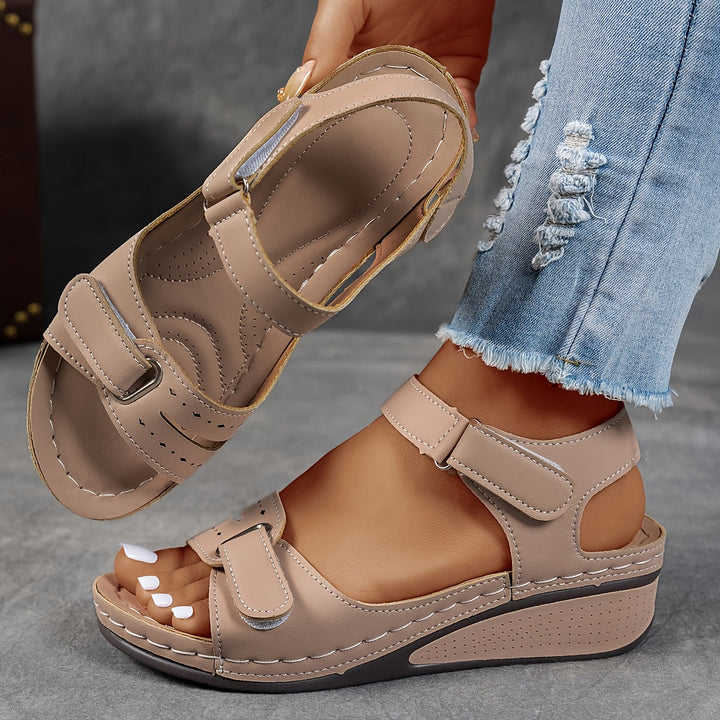 Women's orthopedic comfort sandals, adjustable straps, cushioned insoles, versatile colors, stylish footwear.