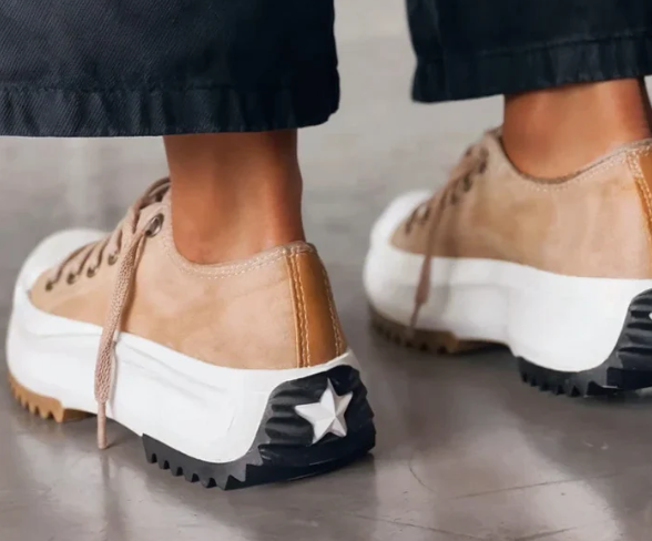 Women's orthopedic platform shoes with trendy sole, offering comfort and style, ideal for casual to formal outfits.