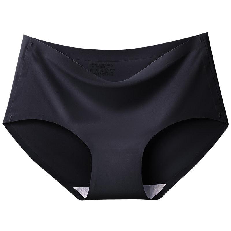 "Women's seamless silky briefs 5-pack, sleek design, invisible support, soft fabric, comfortable fit, no visible lines"