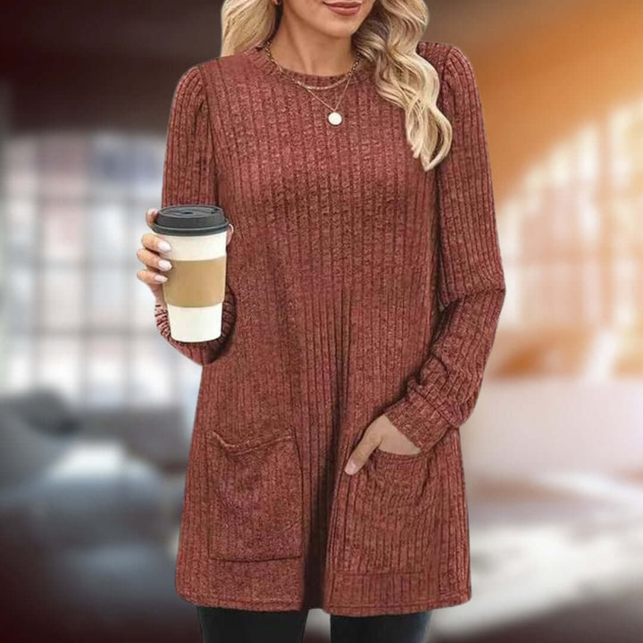 Women's Cotton Blend Medium Length Sweater