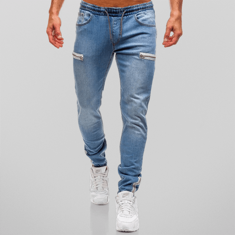 Men's Tapered Fit Stretch Denim Joggers