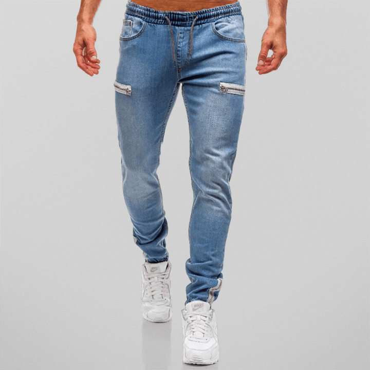 Men's Tapered Fit Stretch Denim Joggers