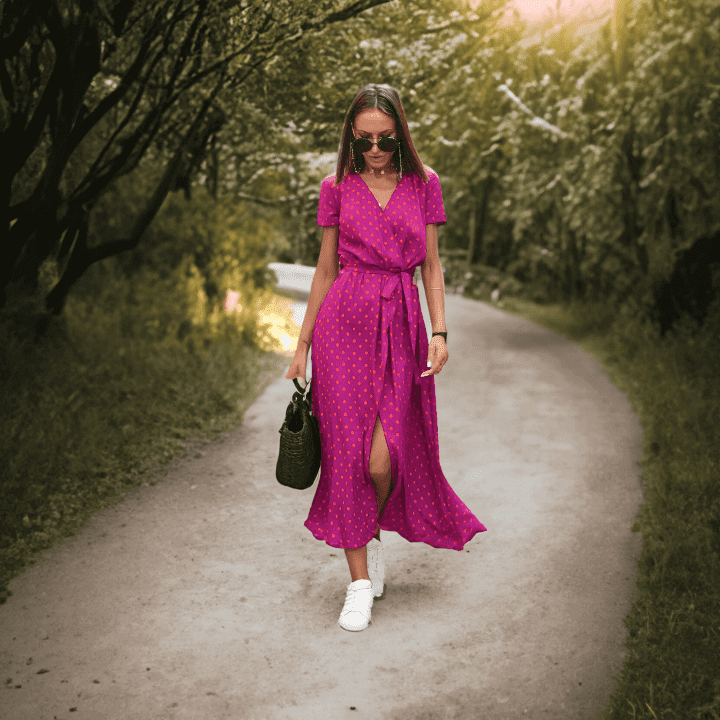 Colorblock Cotton Summer Dress