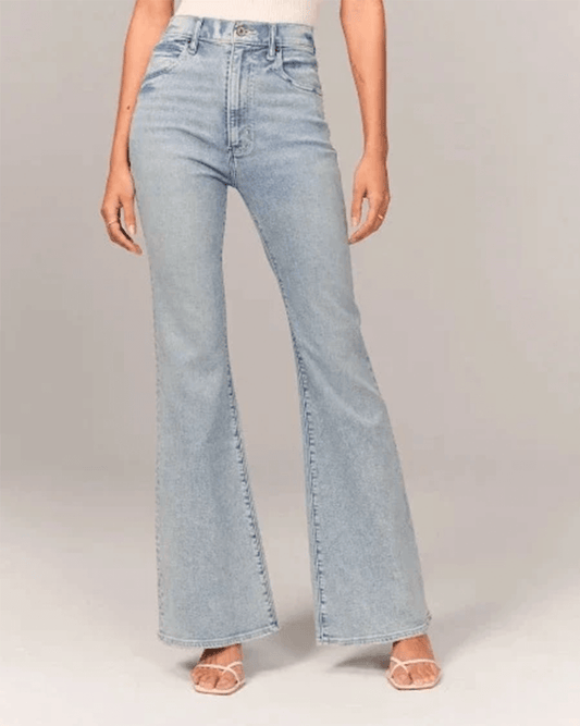 Women's Flared High-Waisted Jeans