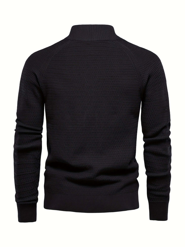 Men's Cotton Blend Knitted Cardigan Sweater