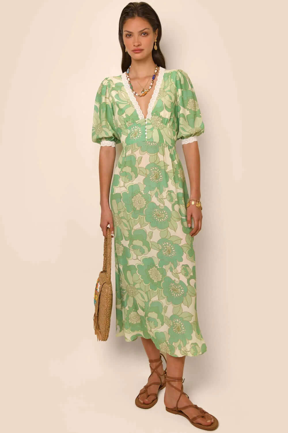 Sleeveless Round Neck Casual Midi Dress