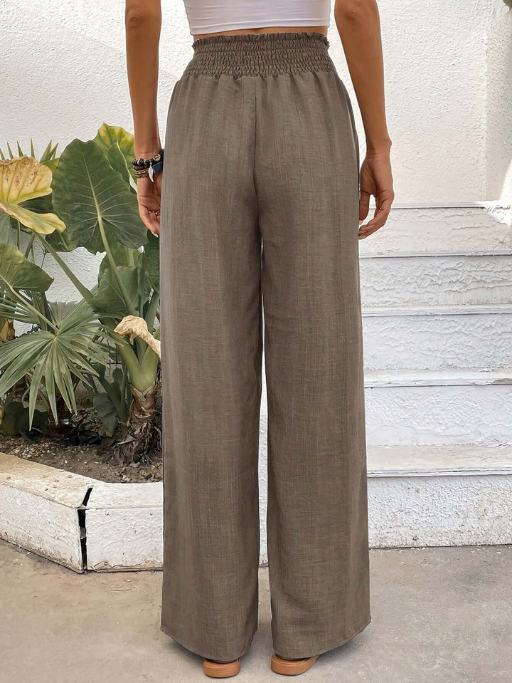 Women's High-Waisted Wide-Leg Pants
