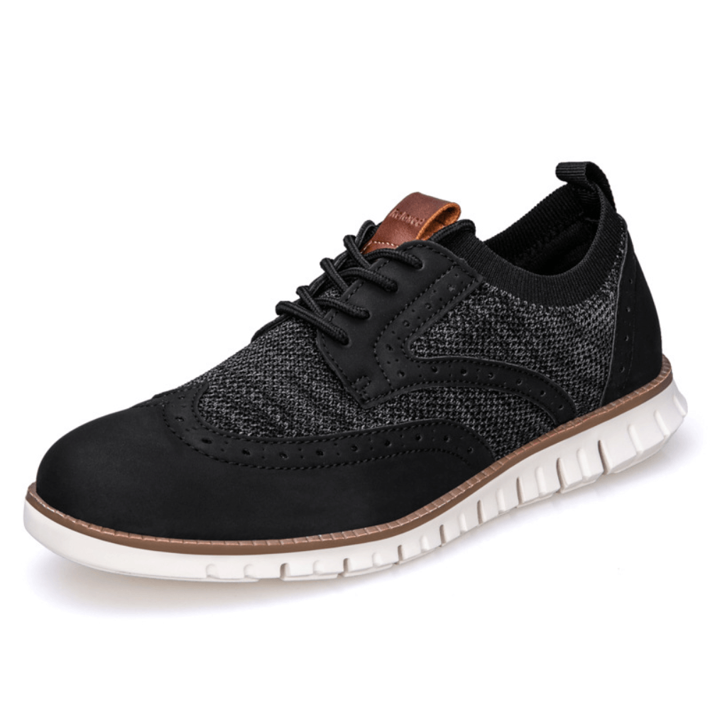 Men's Knit Wingtip Brogue Shoes