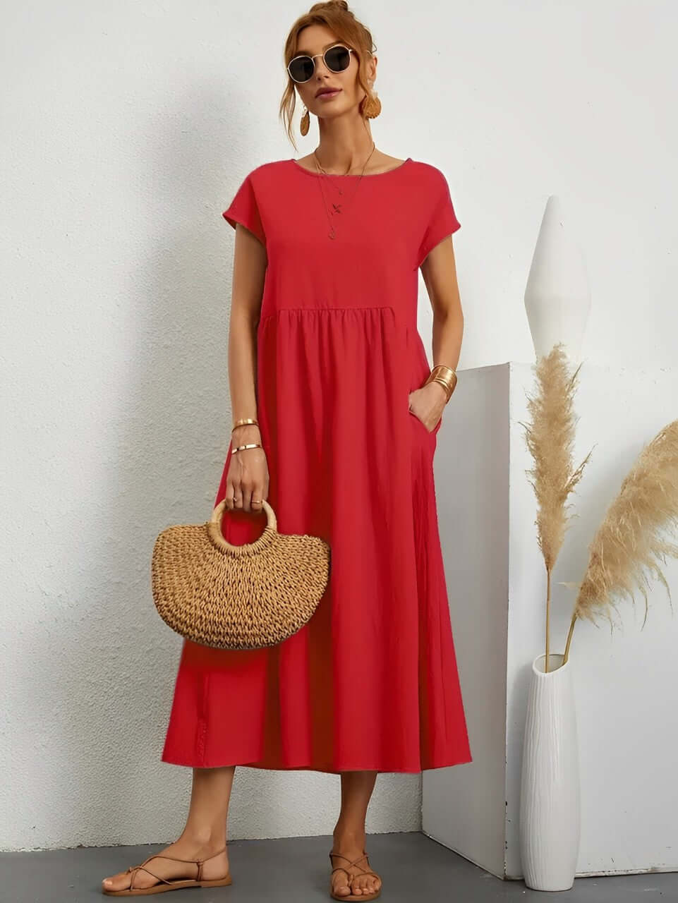Summer Cotton Dress - Breathable & Comfortable