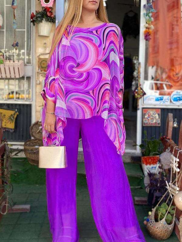 Women's Two-Piece Chiffon Set