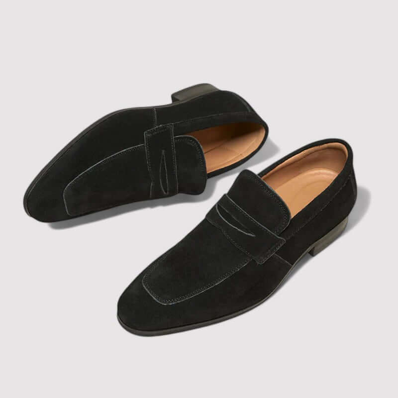 Men's Suede Penny Loafers