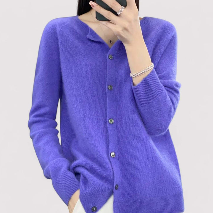 Women's Cashmere & Wool Open-Neck Cardigan
