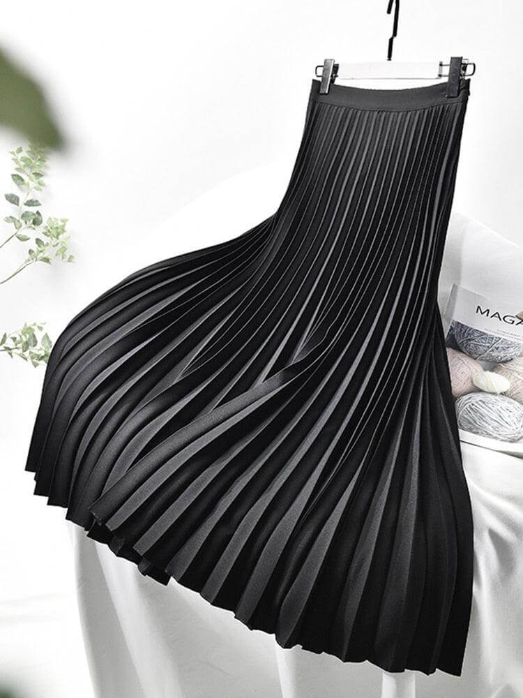 Women's Pleated Midi Skirt