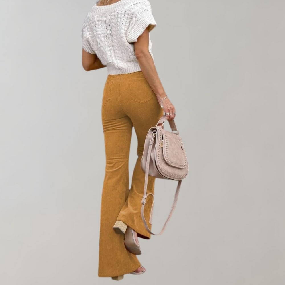 Women's High-Waisted Wide Leg Trousers