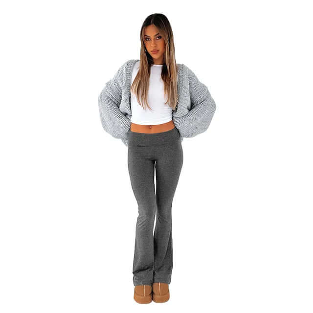 Women's Flared Stretch Trousers