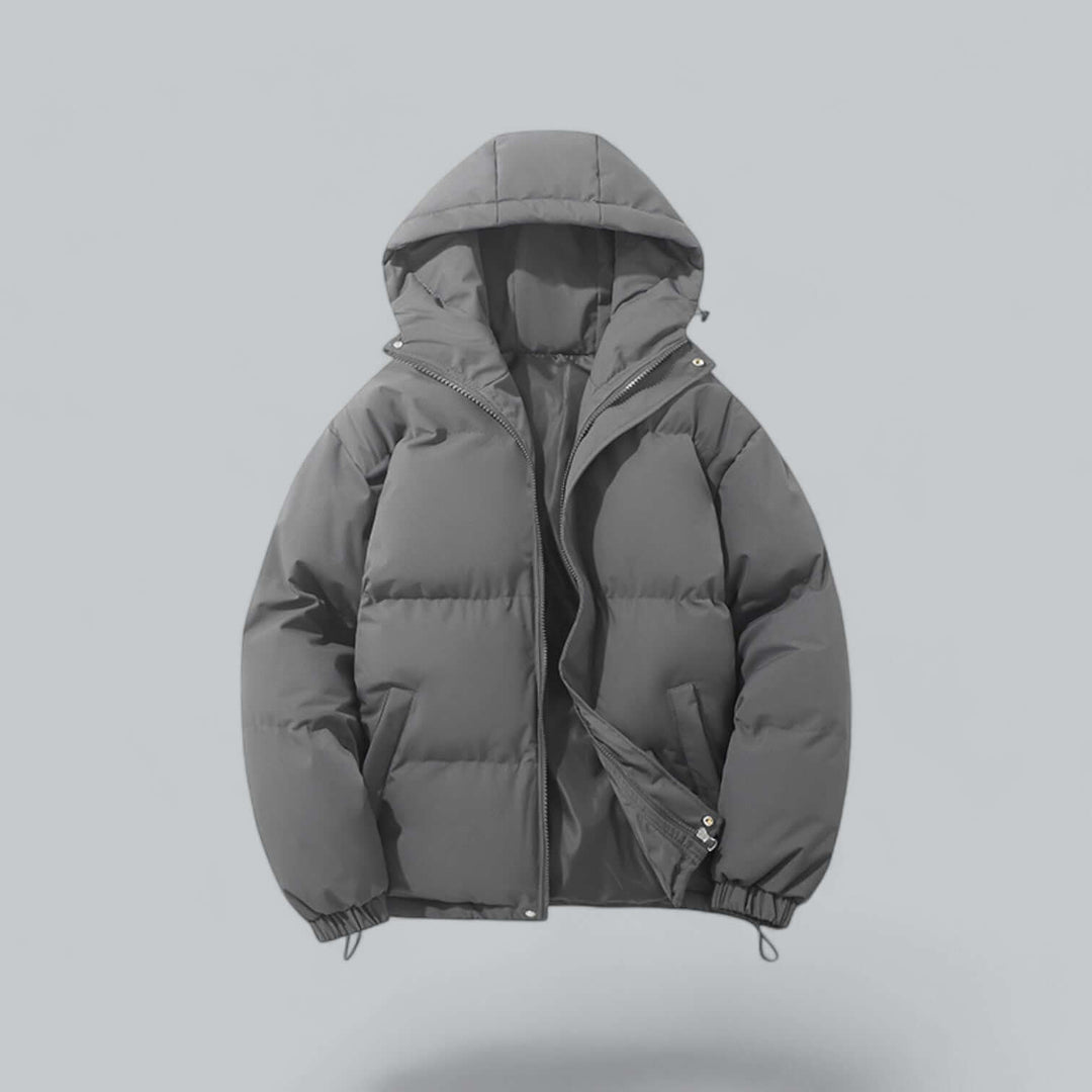 Men's Warm Winter Parka Coat with Adjustable Hood