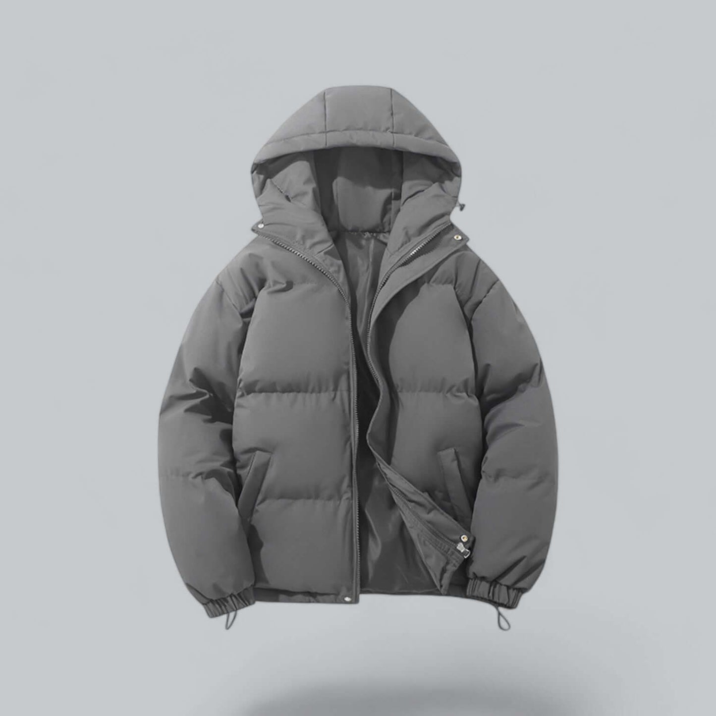 Men's Warm Winter Parka Coat with Adjustable Hood