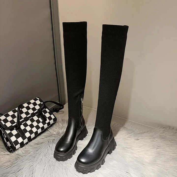 Women's Over-the-Knee Stretch Boots