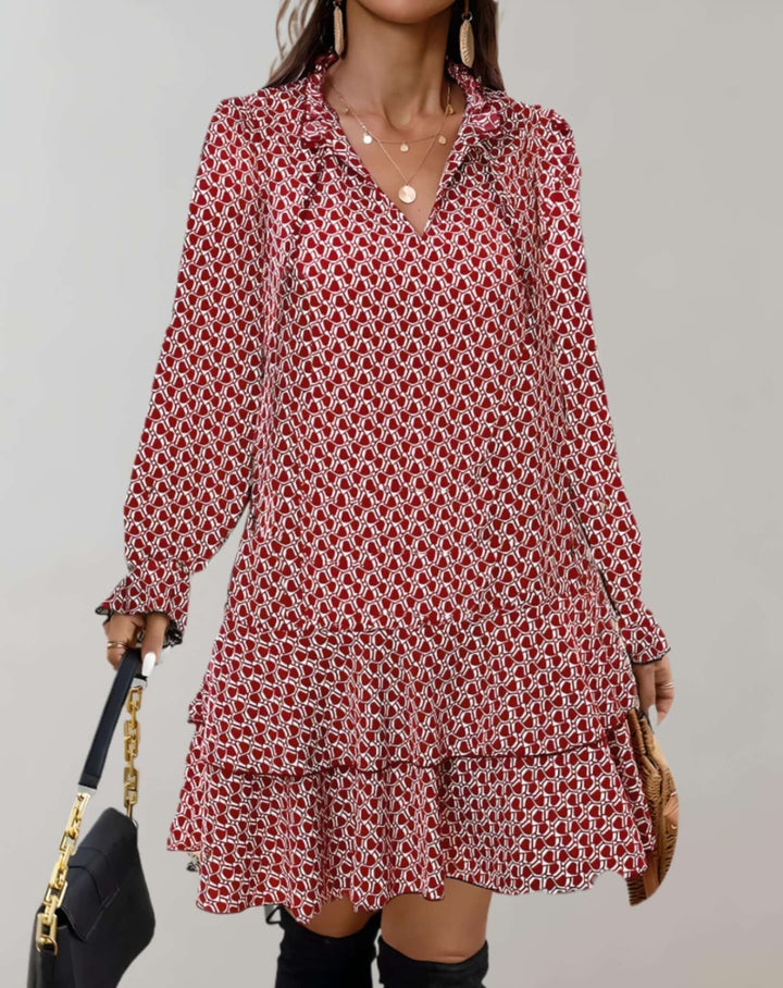 Lightweight V-Neck Midi Summer Dress