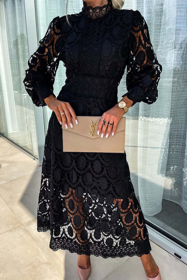 Women's Lace Midi Dress