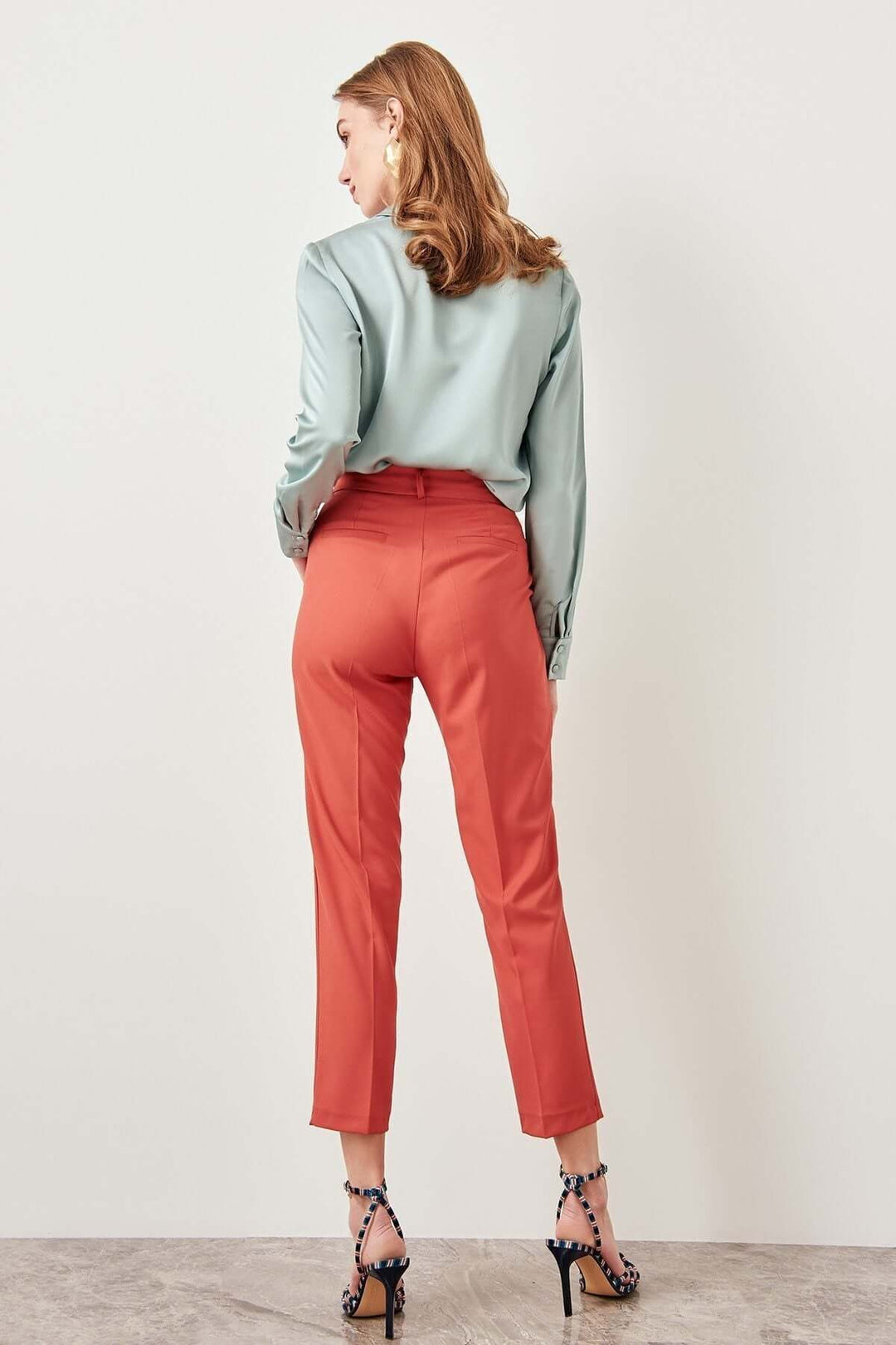 Women's High-Waisted Relaxed Fit Trousers