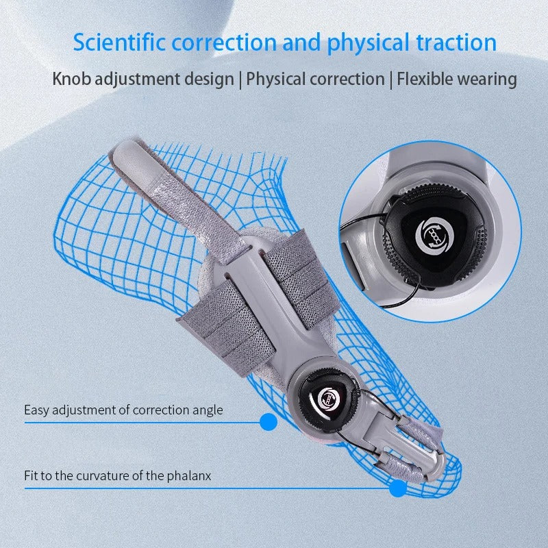 BunionEase Adjustable Relief Brace for Hallux Valgus Pain