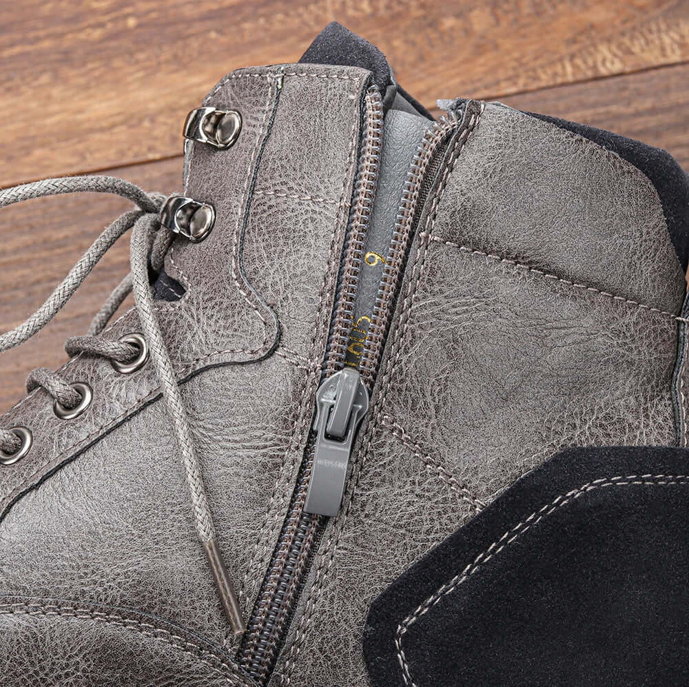 Men's Durable PU Leather Ankle Boots