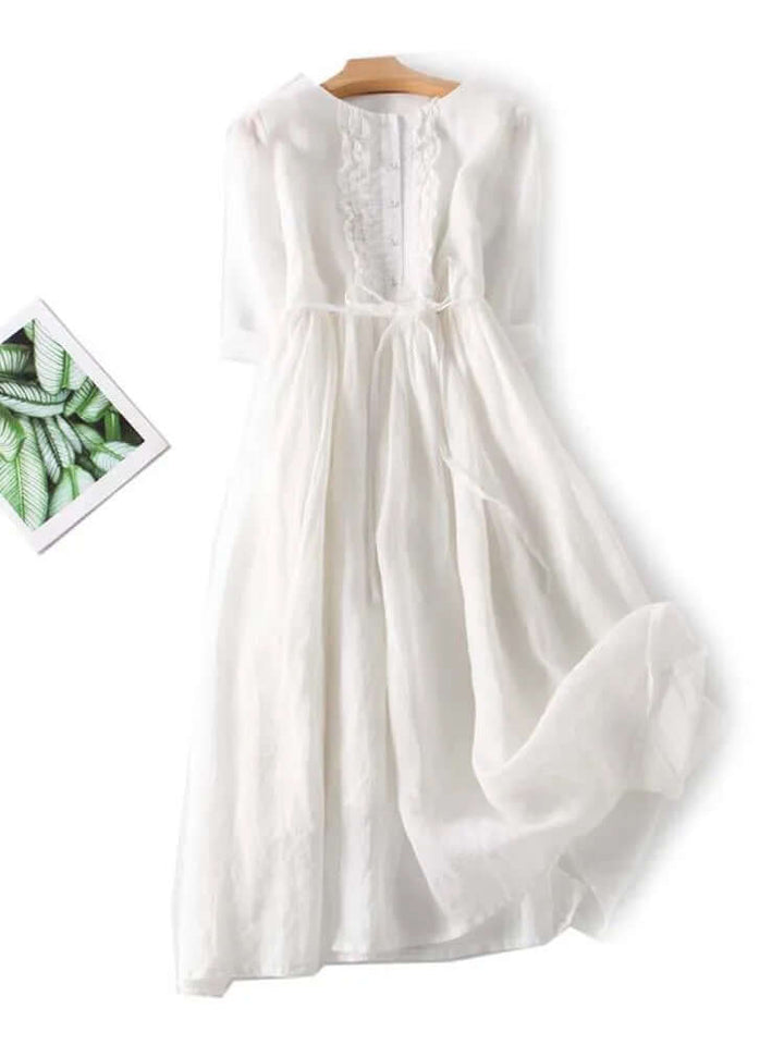 Women's Cotton Linen Dress