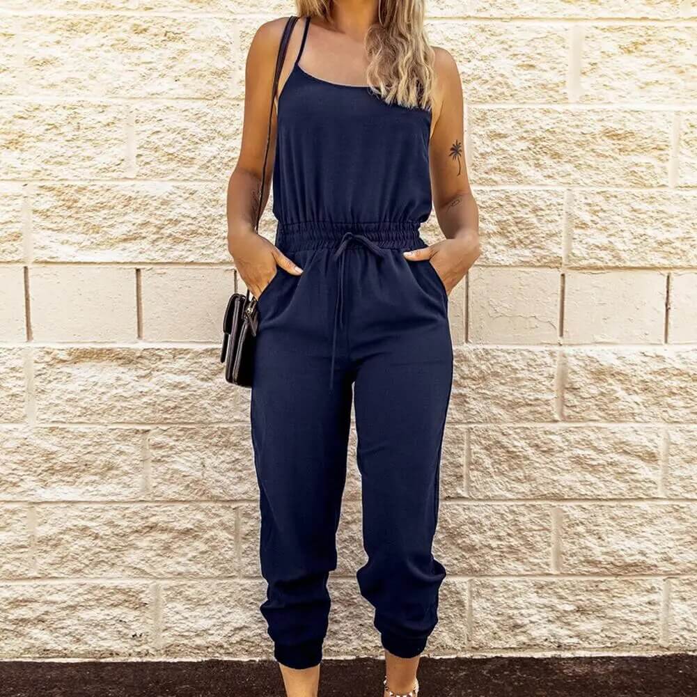 Women's Sleeveless Casual Jumpsuit